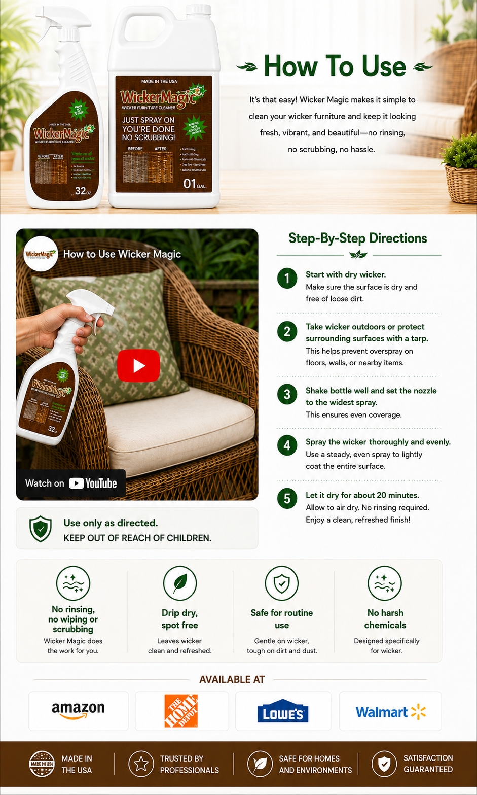 Wicker Magic | How To Use
