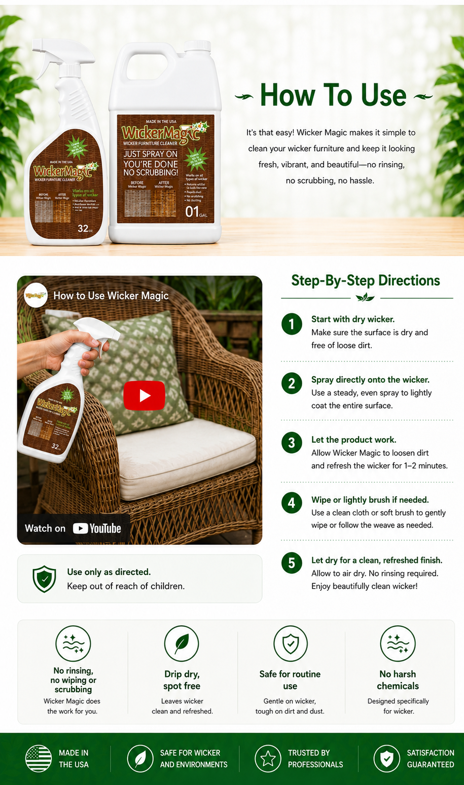 How To Use Wicker Magic