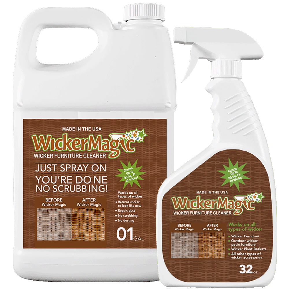 Wicker Magic Combo-Pack - 1 Wicker Magic 32 Oz Trigger + 1 Wicker Magic Refill